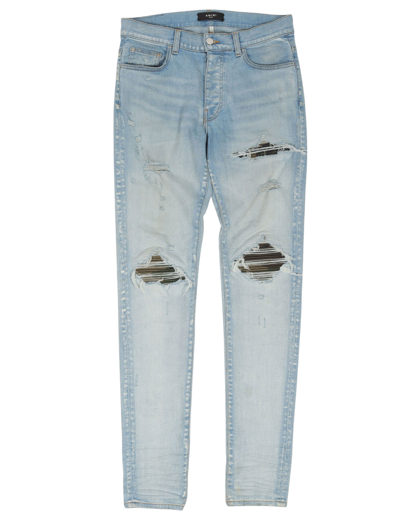 Camo Distressed Jeans