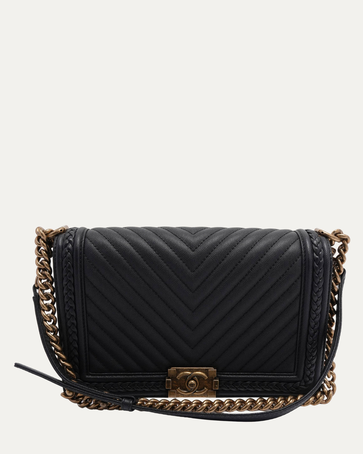 Quilted Leather Boy Bag
