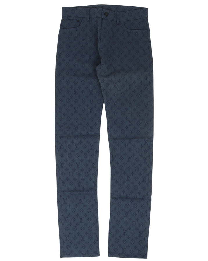 Louis Vuitton, Jeans, Louis Vuitton Black Monogram Carpenter Pants Mens  Size 332 Or Japan Large
