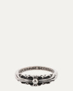 Mini Floral Cross Ring