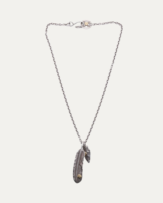 Feather and Arrowhead Necklace