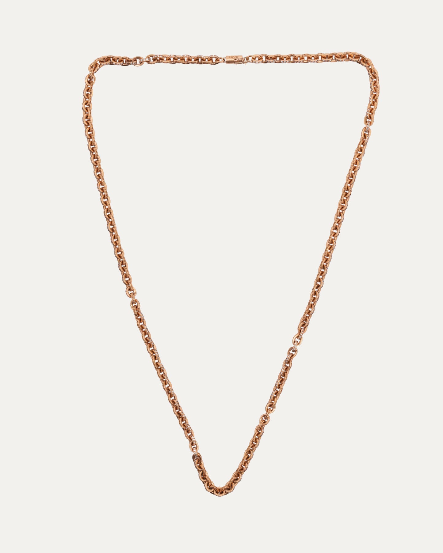 Gold & Diamond Paper Chain Necklace