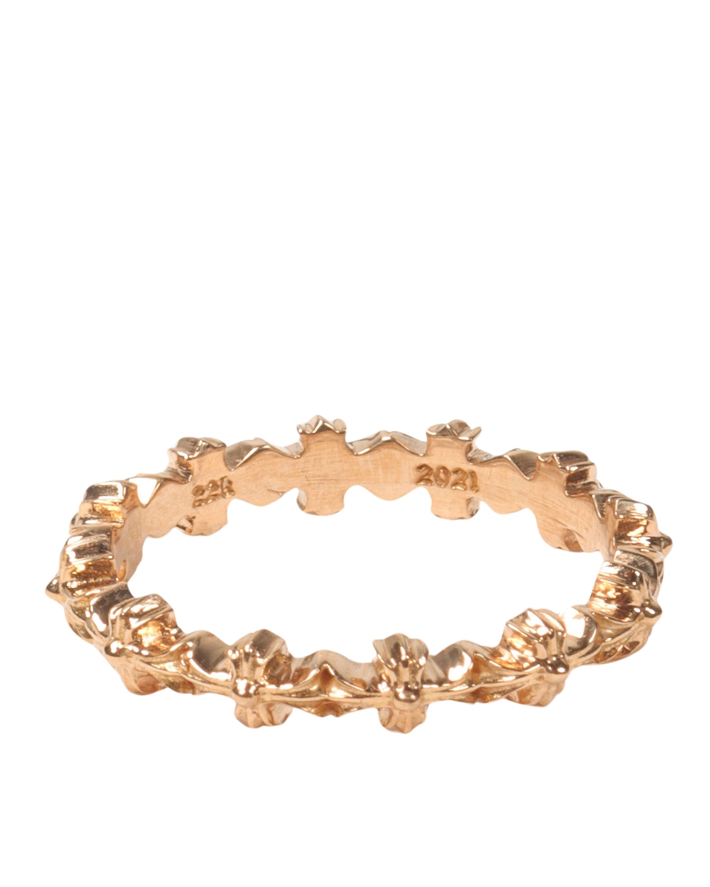 22k Gold Tiny E Plus Cross Ring