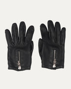 Leather Dagger Zip Gloves