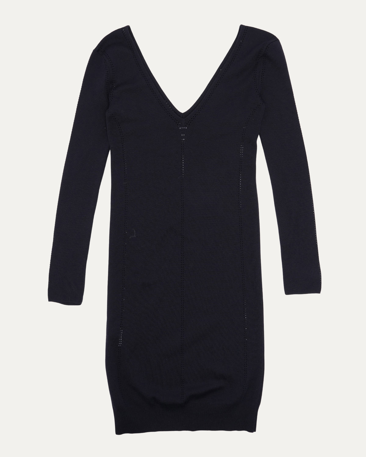 V Neck Knit Dress