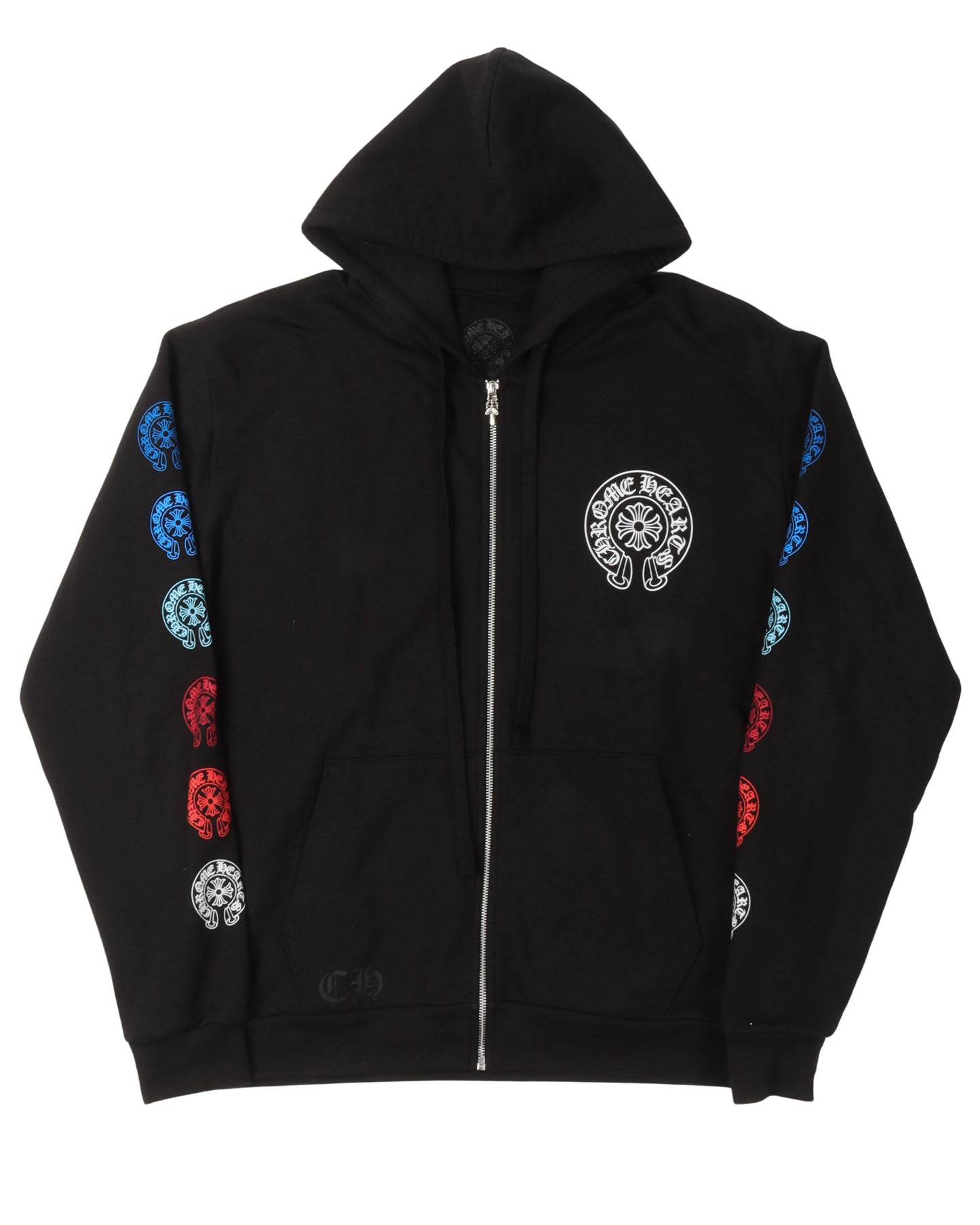 Multicolor Horseshoe Logo Zip-Up Hoodie