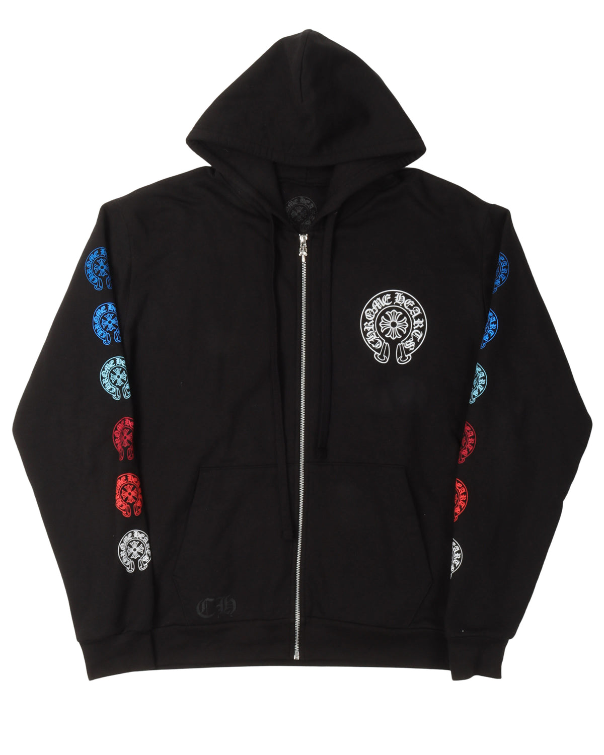Multicolor Horseshoe Logo Zip-Up Hoodie