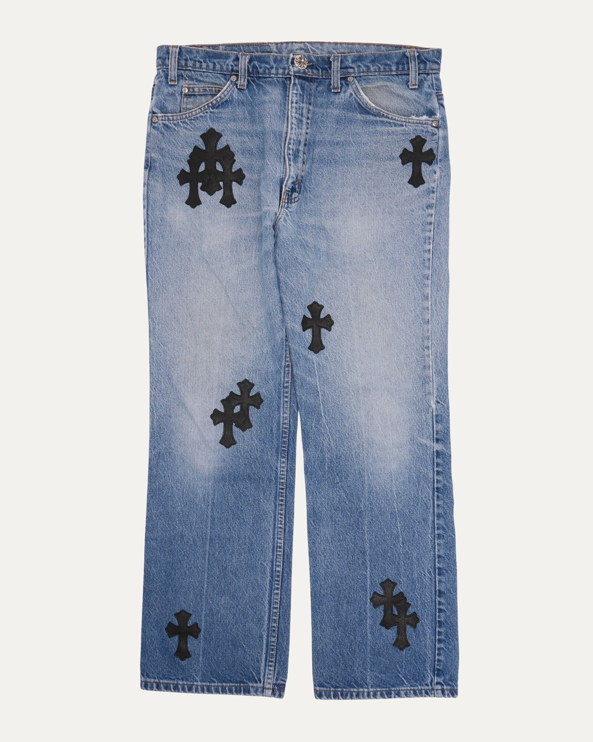 Levi's 517 Orange Tab Cross Patch Jeans