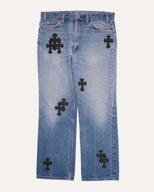 Levi's 517 Orange Tab Cross Patch Jeans