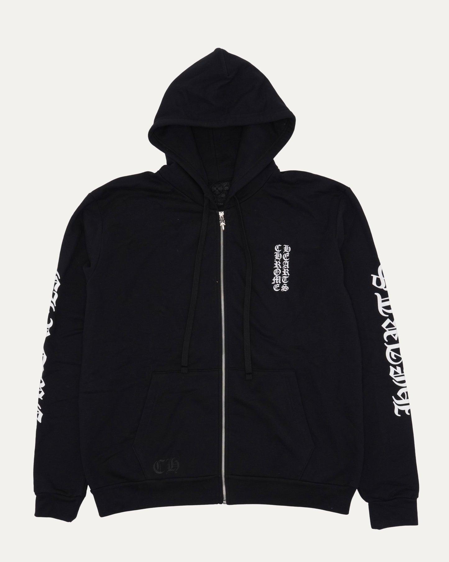 Vertical Logo Zip Up Hoodie