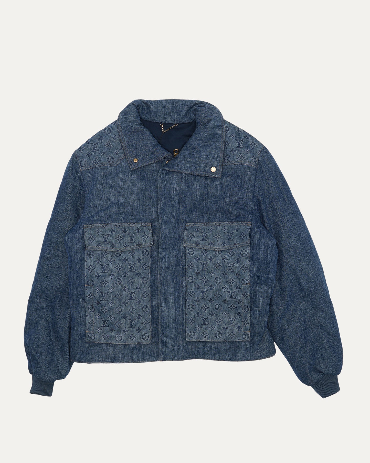 Monogram Padded Denim Jacket