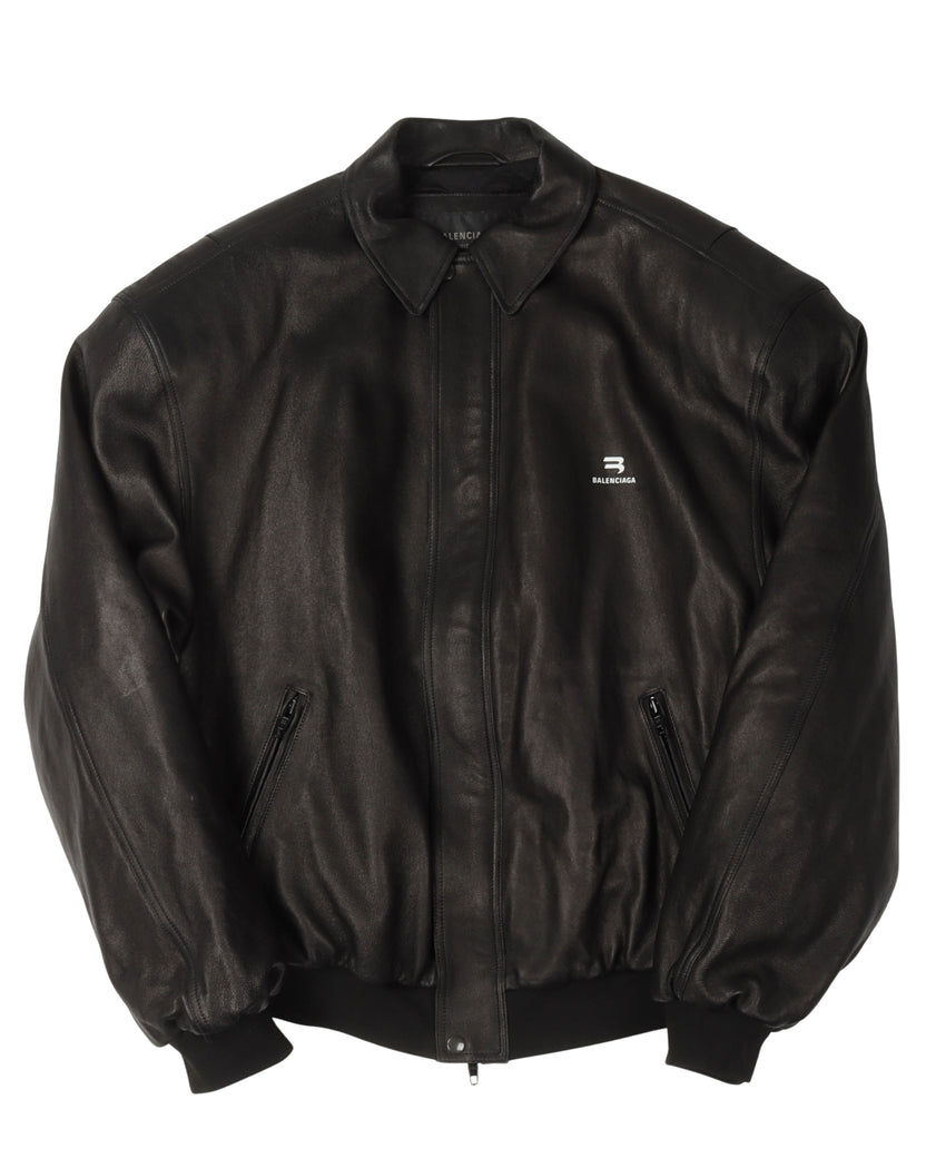 Leather Bomber Jacket