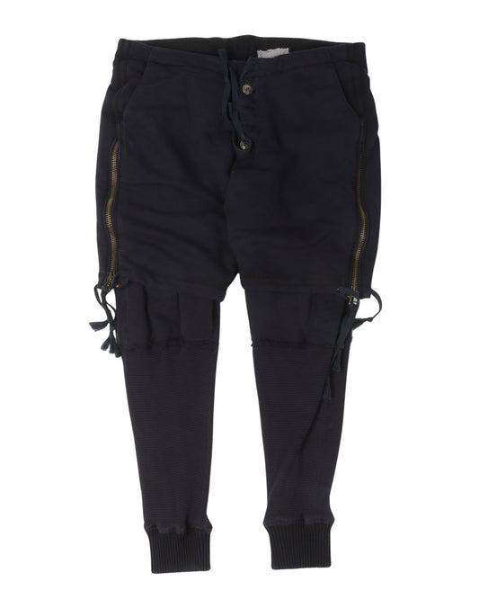 Fleece Zip Short Lounge Pants