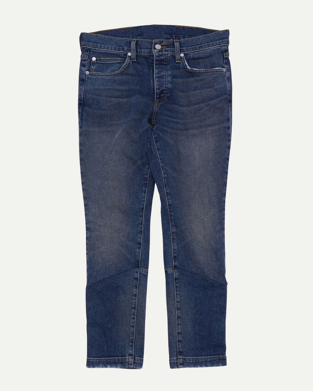 Snap Button Hem Jeans