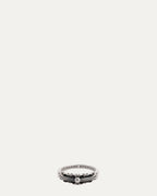 Mini Floral Cross Ring