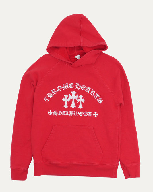 Embroidered Triple Cross Hoodie