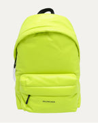 Puffy Logo-Print Leather Backpack