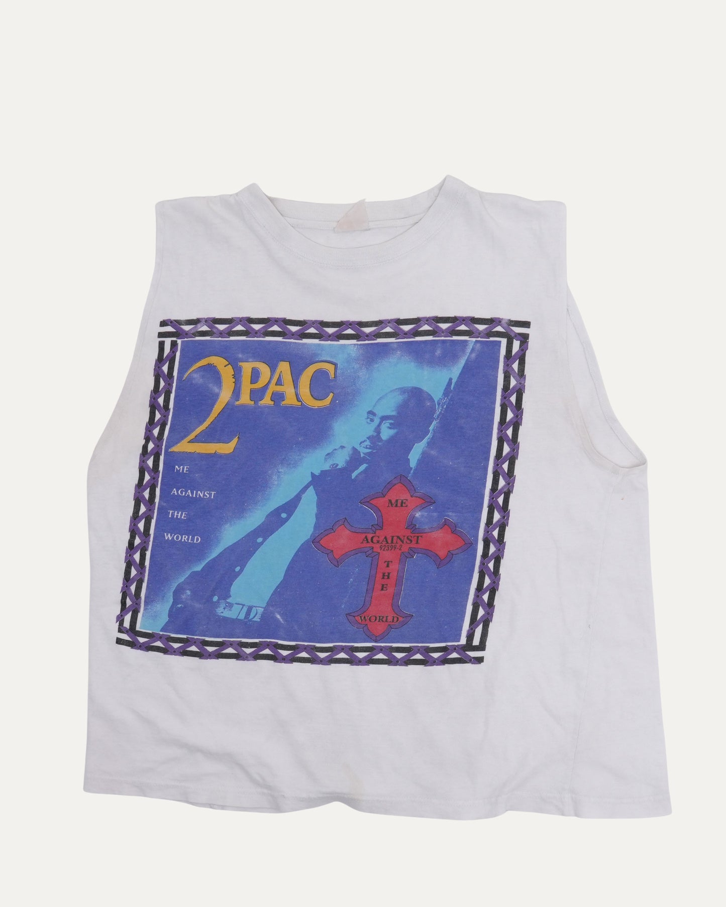 Tupac Me Against The World Cut Off T-Shirt