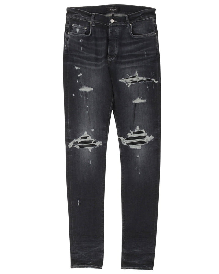 MX-1 Leather Patch Jeans