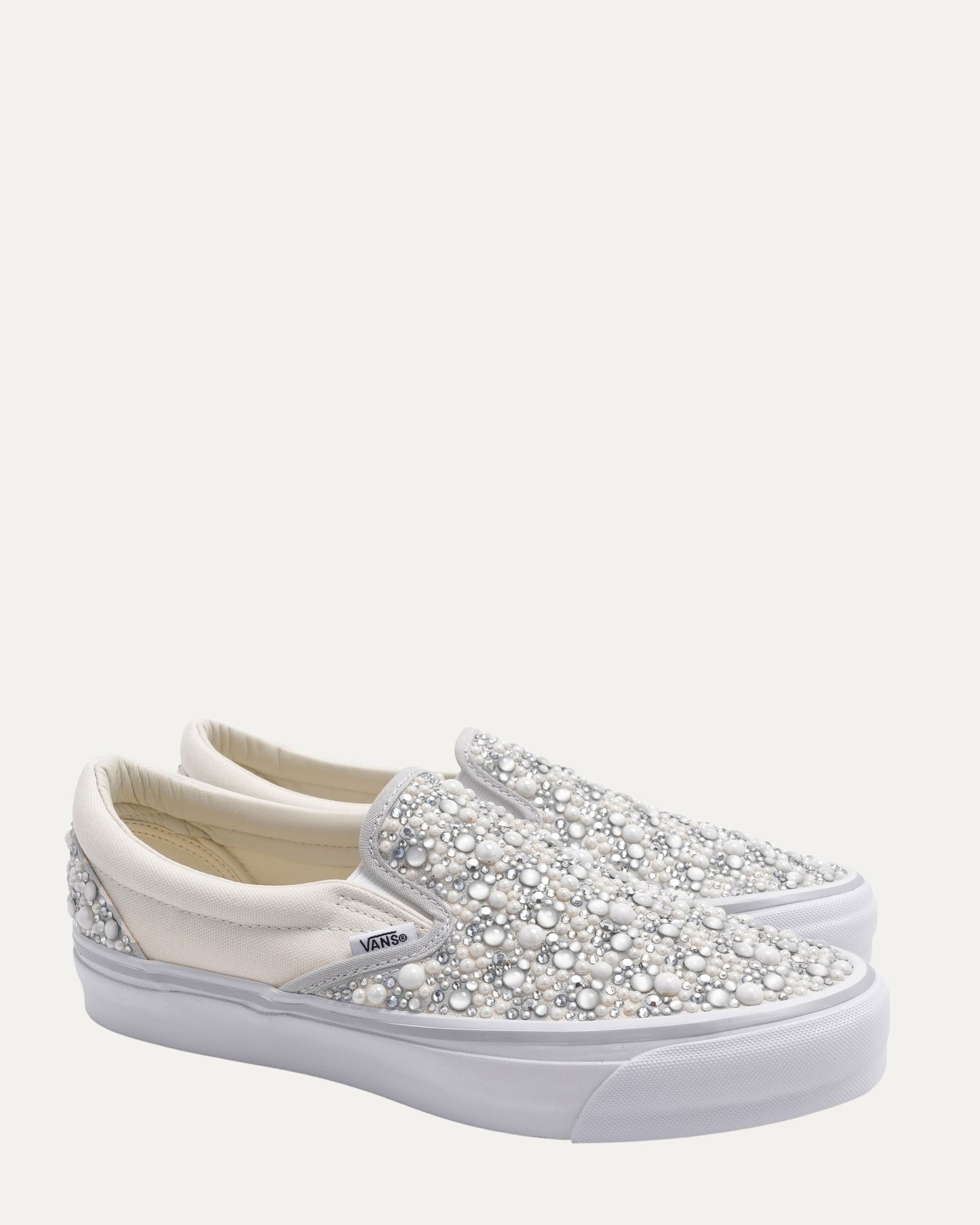 Embellished Vans Slip On Sneakers