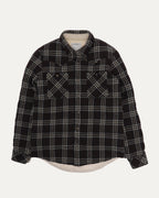 Wool Kerchief Down Shirt Jacket