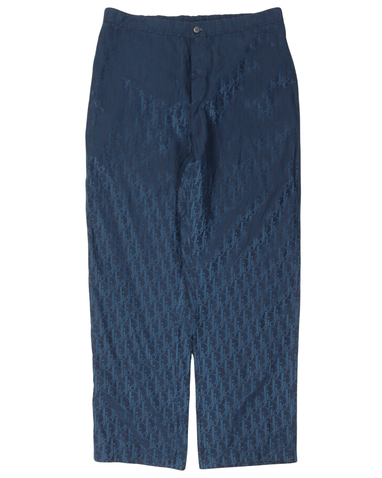Silk Blend Oblique Monogram Pants