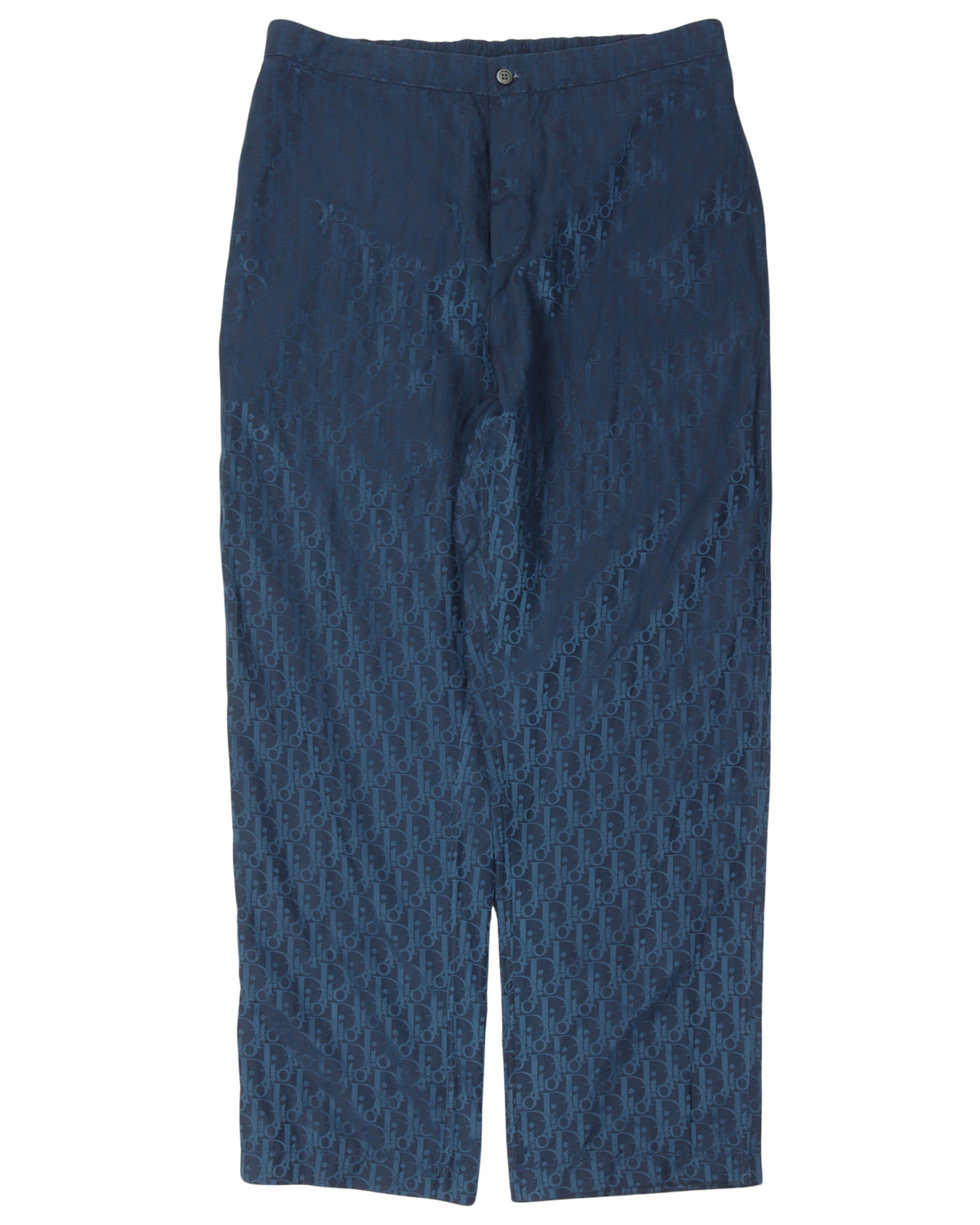 Silk Blend Oblique Monogram Pants