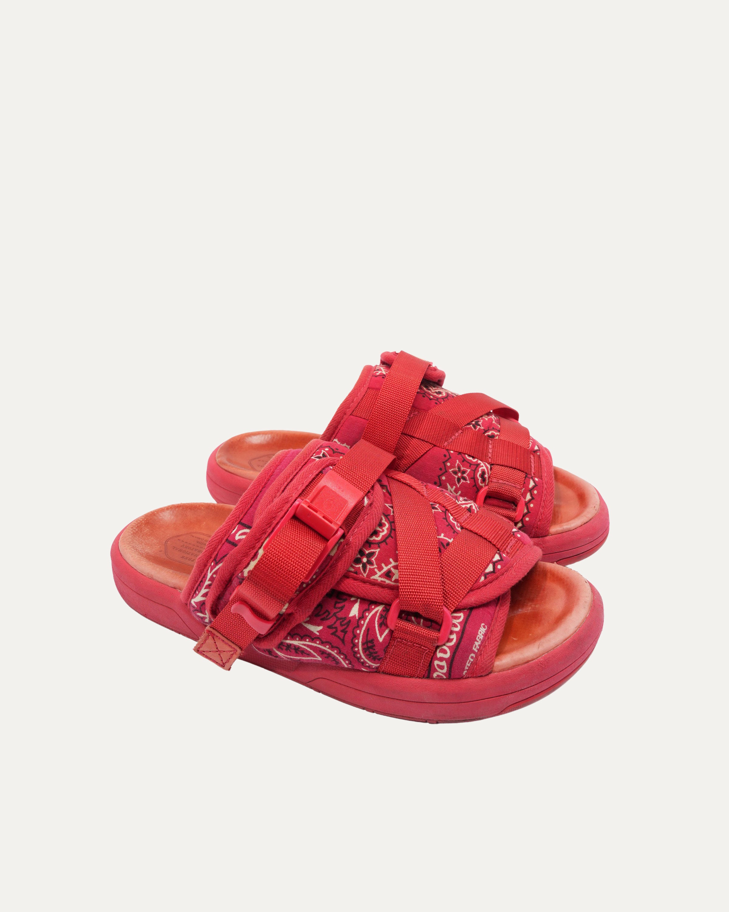 Red Paisley Bandana Christo Sandals