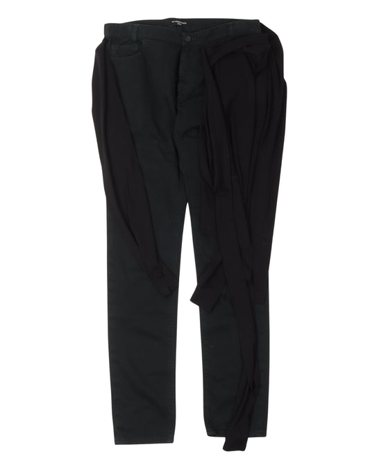 Archive Redux AW04 T-Shirt Layered Slim Leg Jeans
