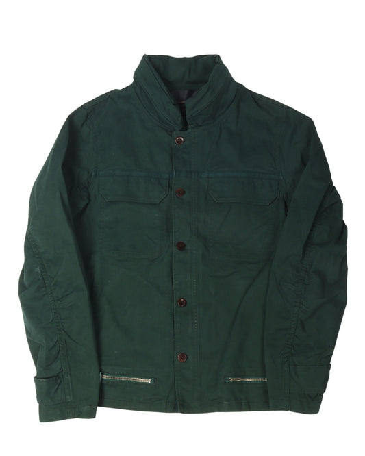 Button Down Blouson Jacket