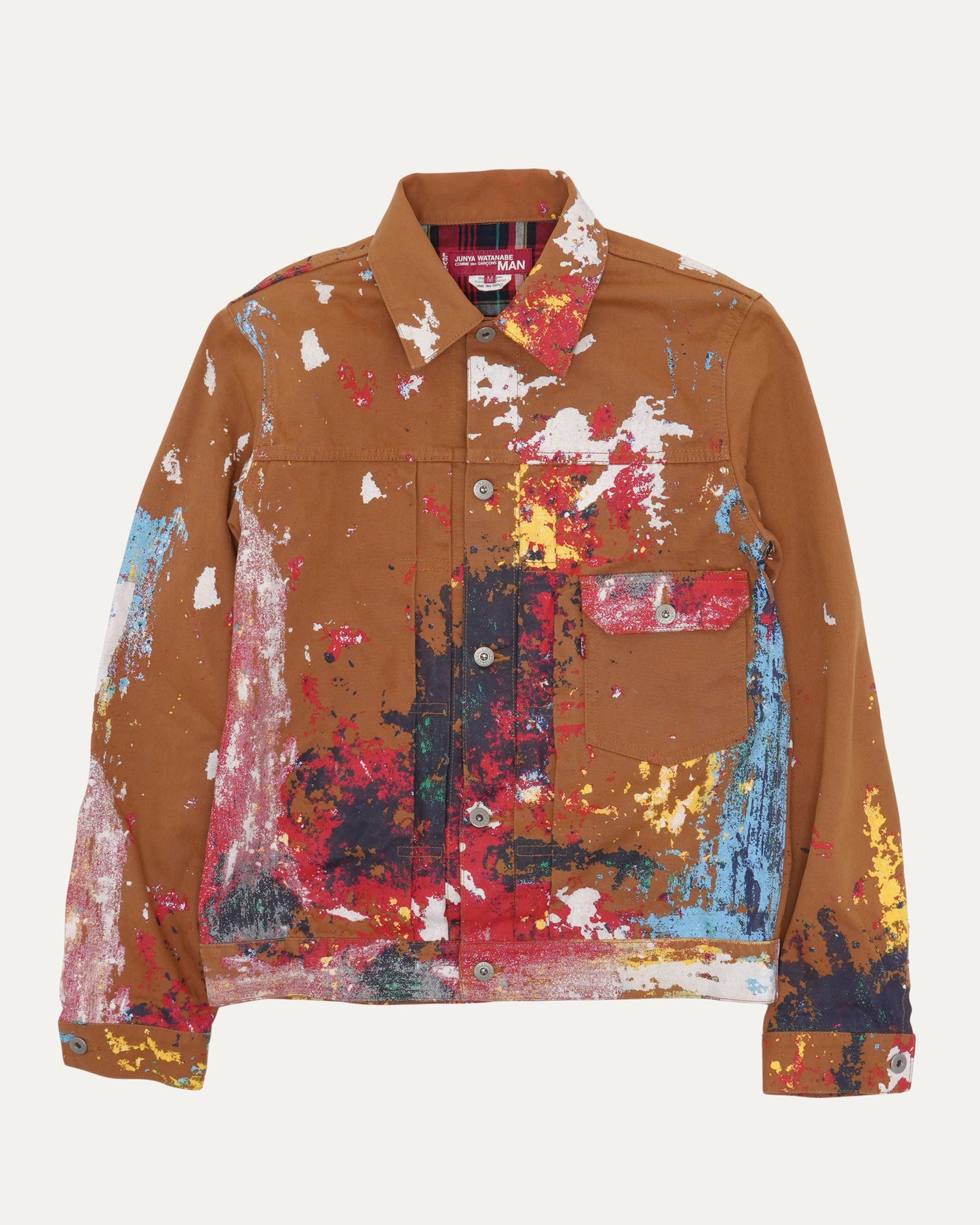 Levi's Paint Splatter Type 1 Canvas Buckle Back Trucker Jacket