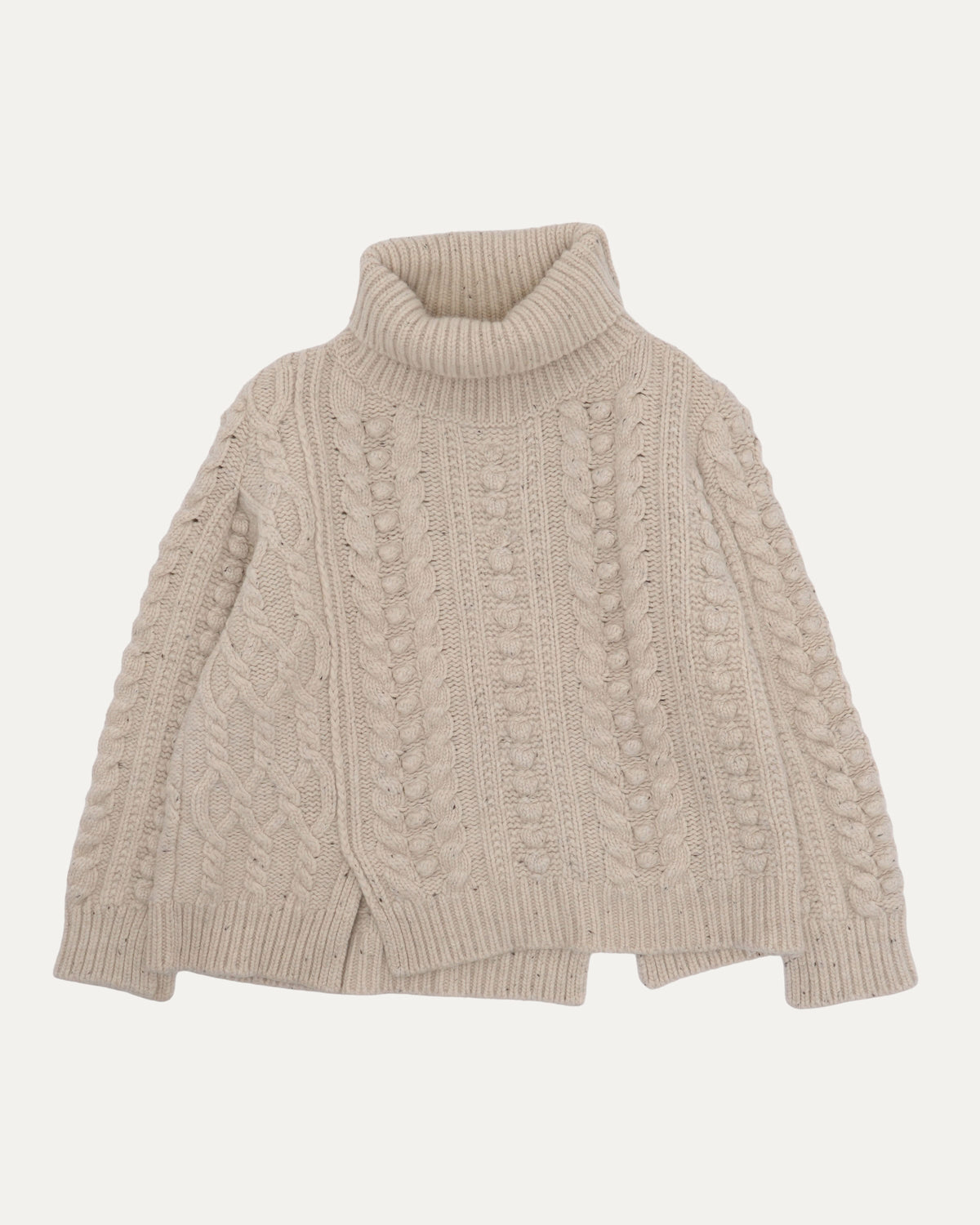 Cable Knit Turtleneck Sweater