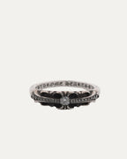 Diamond Mini Floral Cross Ring