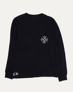 Plus Cross Long Sleeve Pocket T-Shirt