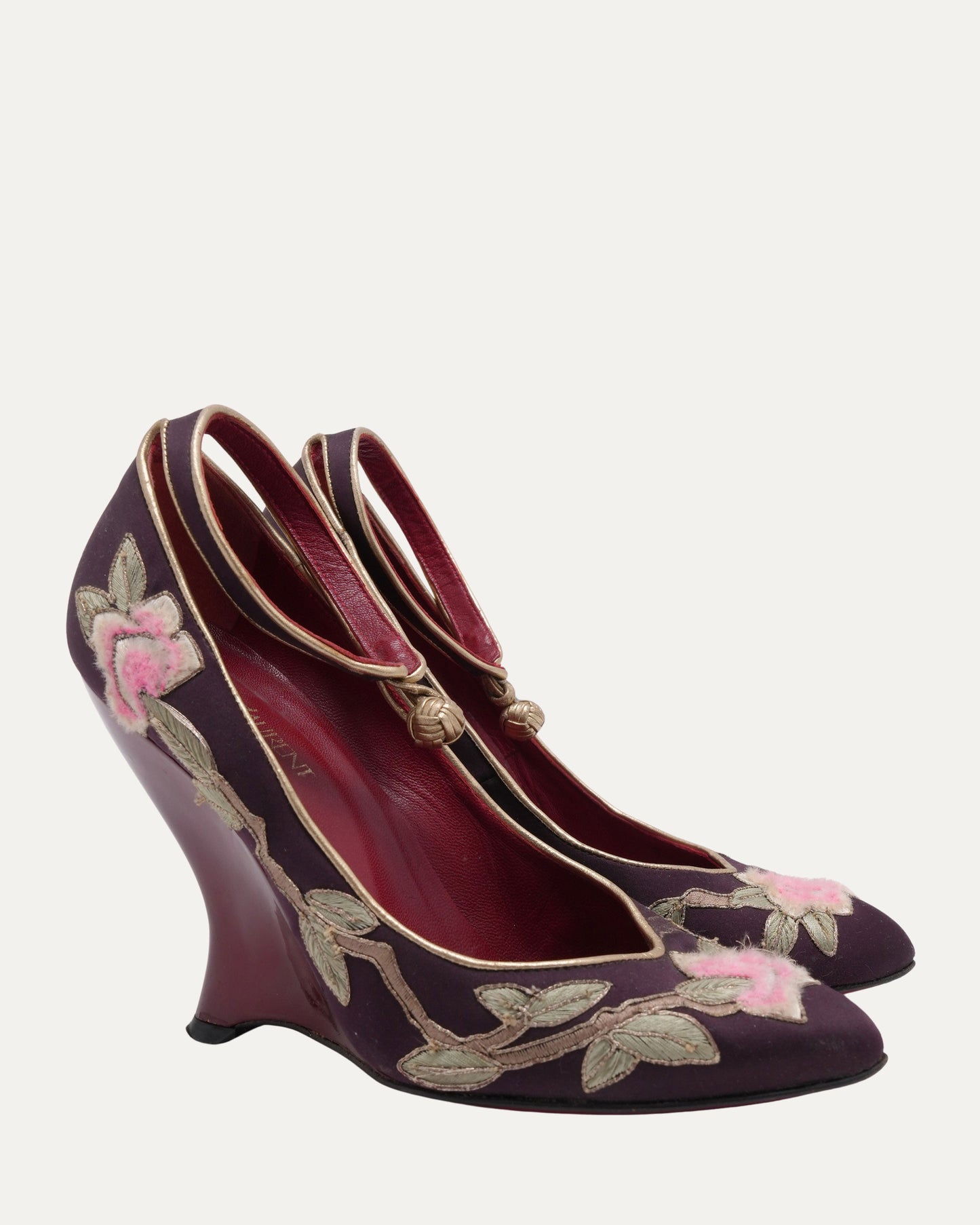 Tom Ford Era FW 2004 Embroidered Chinoiserie Heels
