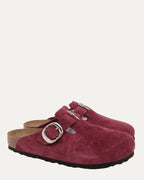 Dagger Embellished Birkenstock Boston Suede Mule