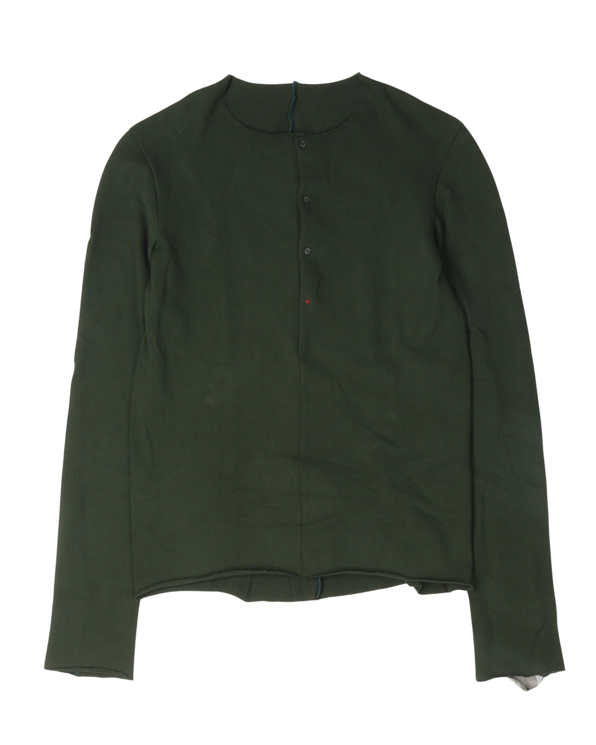 Long Sleeve Knit Henley Shirt