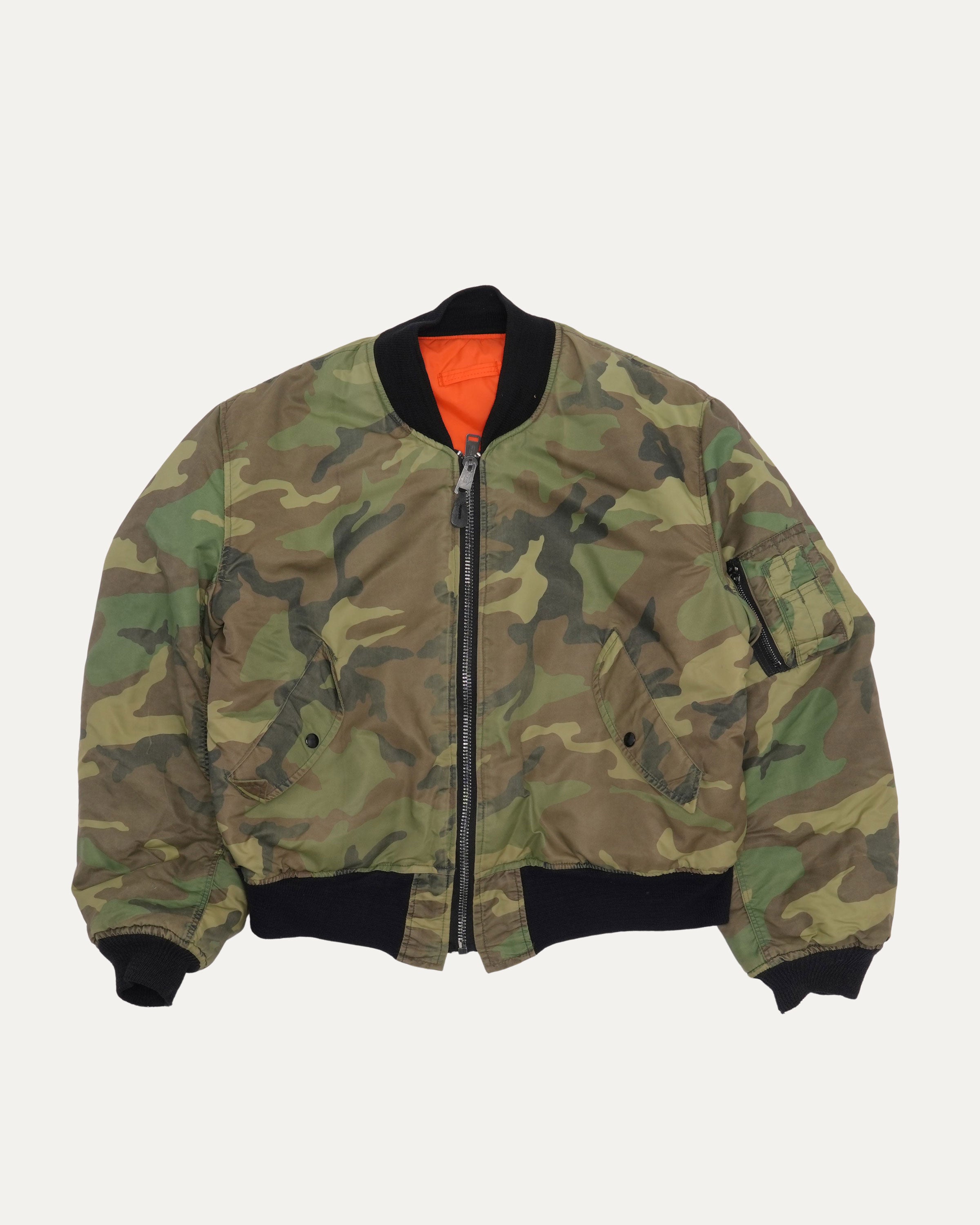 ブルゾン COLOR CAMOUFLAGE RIB BLOUSON Vintage Fostex Camouflage Bomber Jacket – Justin Reed