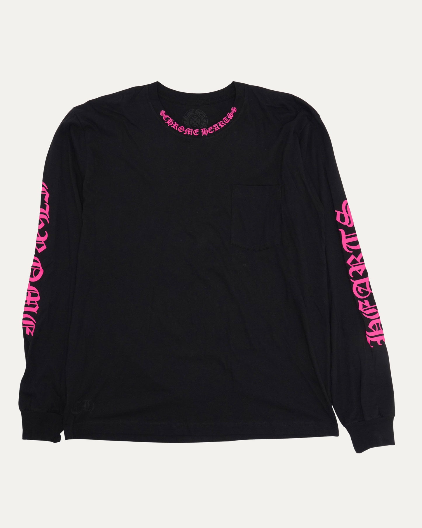 Neck Logo Long Sleeve T-Shirt