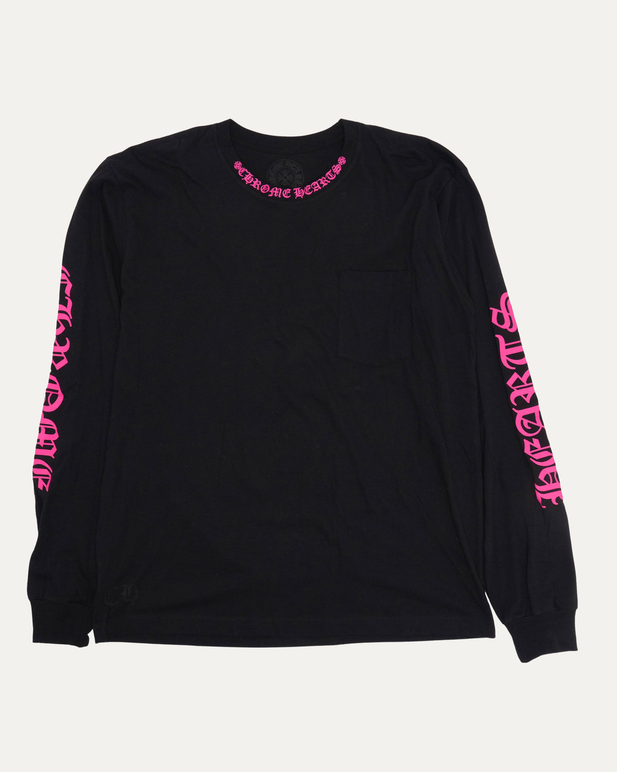 Neck Logo Long Sleeve T-Shirt