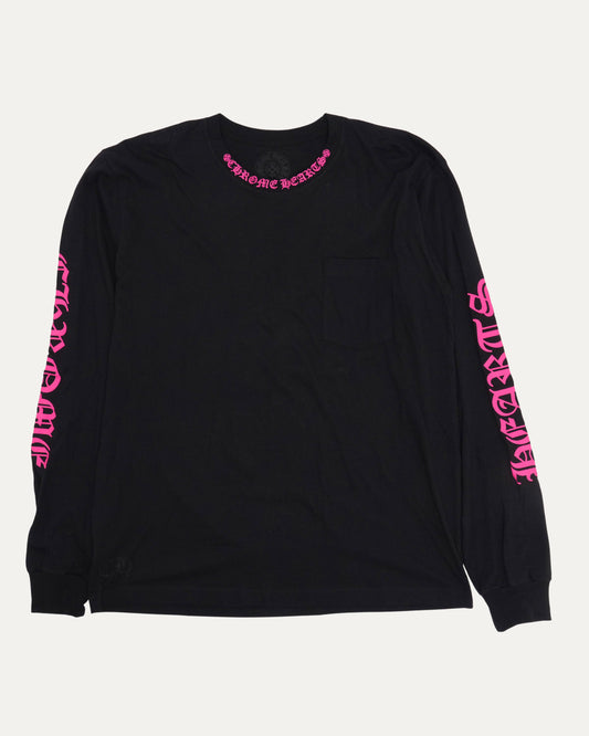 Neck Logo Long Sleeve T-Shirt