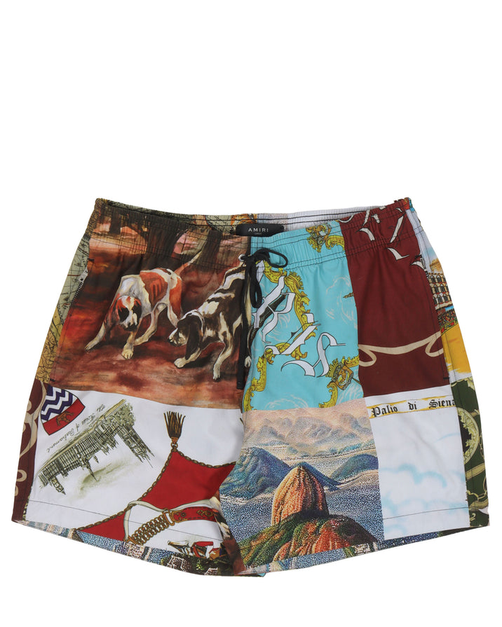 Art Collage Water Shorts