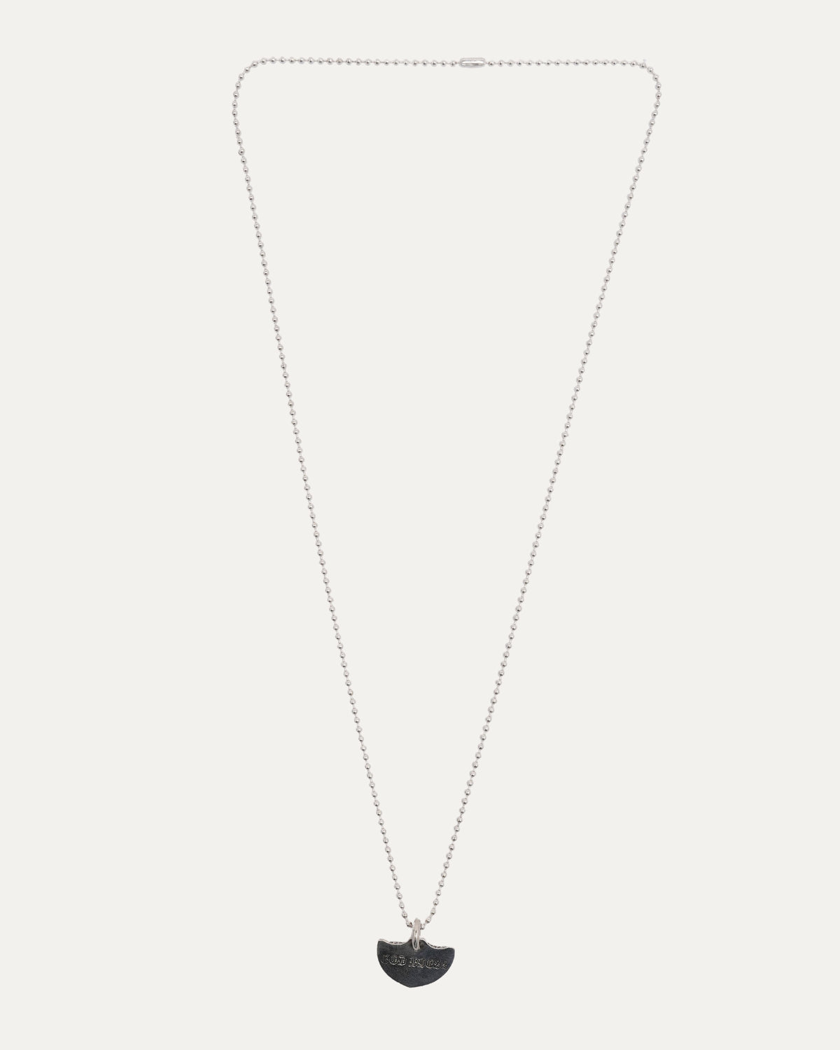 Shield Pendant with Ball Chain