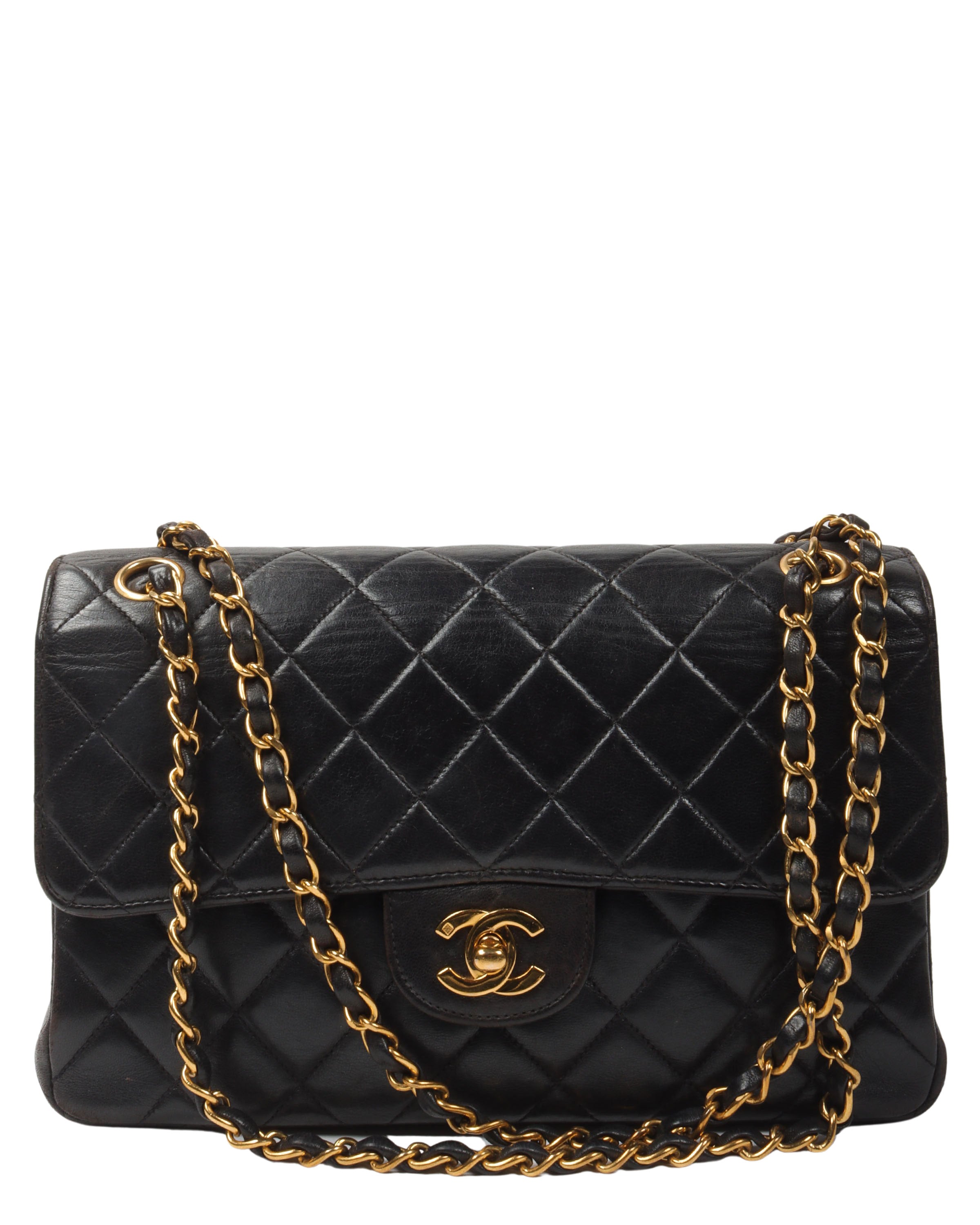 Quilted Lambskin Double Sided Classic Flap Bag Medium