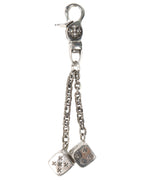Silver Dice Keychain Clip