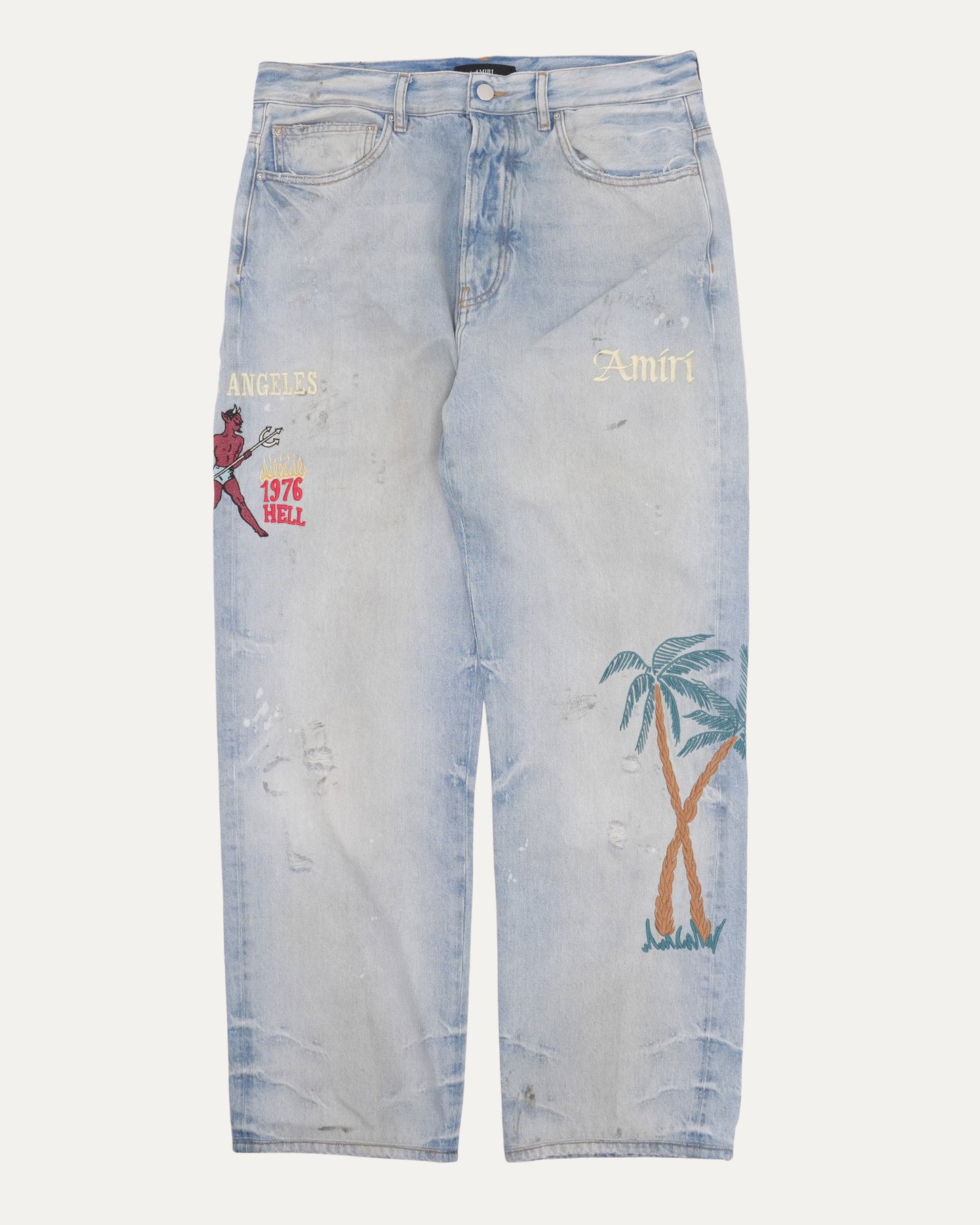 Sinners Embroidered Jeans