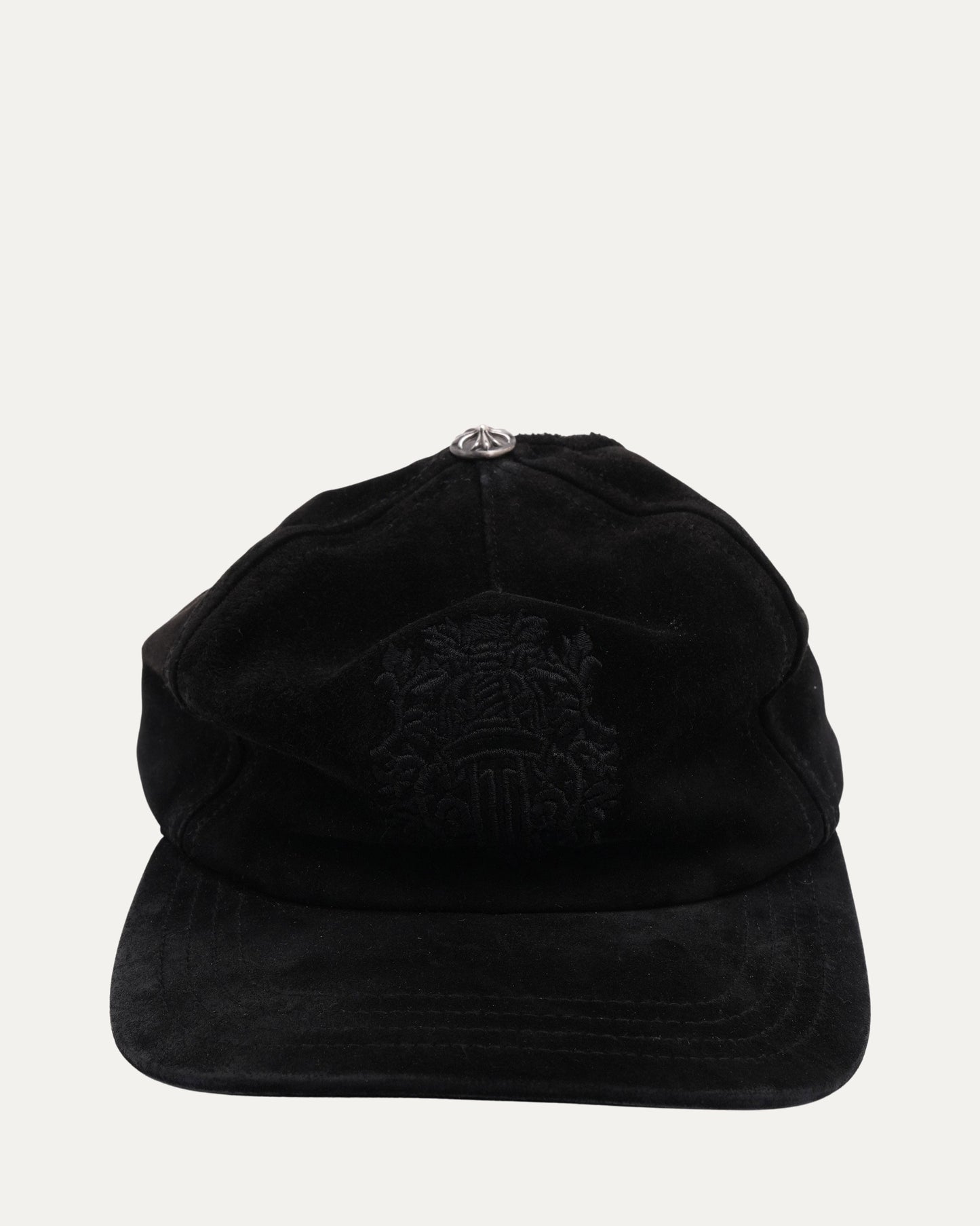 Suede Embroidered Vine Dagger Hat