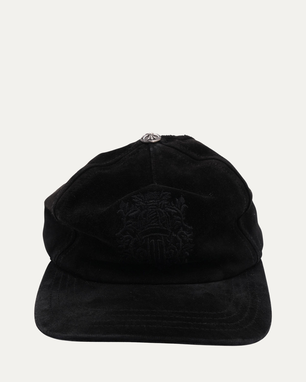 Suede Embroidered Vine Dagger Hat