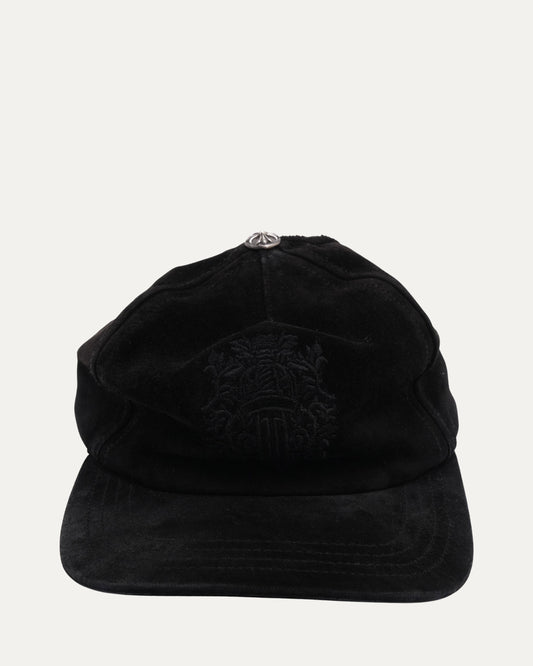 Suede Embroidered Vine Dagger Hat