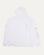 Metallic Print Vertical Logo Hoodie